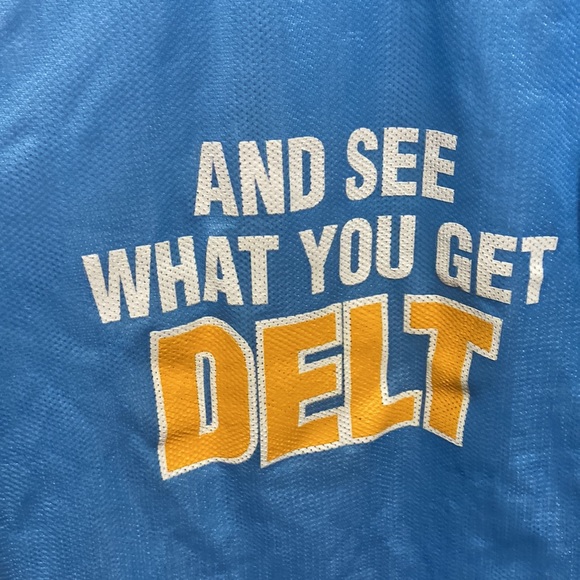 Light blue TRIDELTA jersey tank top - Picture 3 of 3